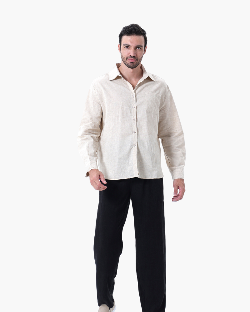Aidan™ | Ensemble en lin manches longues