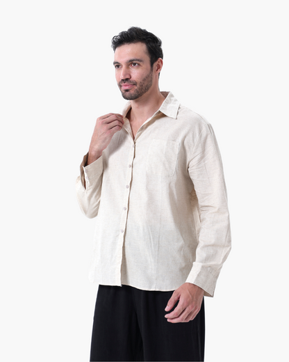 Aidan™ | Ensemble en lin manches longues