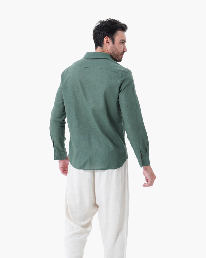 Aidan™ | Ensemble en lin manches longues