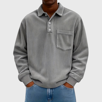 MONVIEL | Long-Sleeve Corduroy Shirt