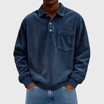 MONVIEL | Long-Sleeve Corduroy Shirt