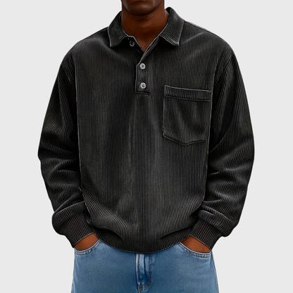 MONVIEL | Long-Sleeve Corduroy Shirt