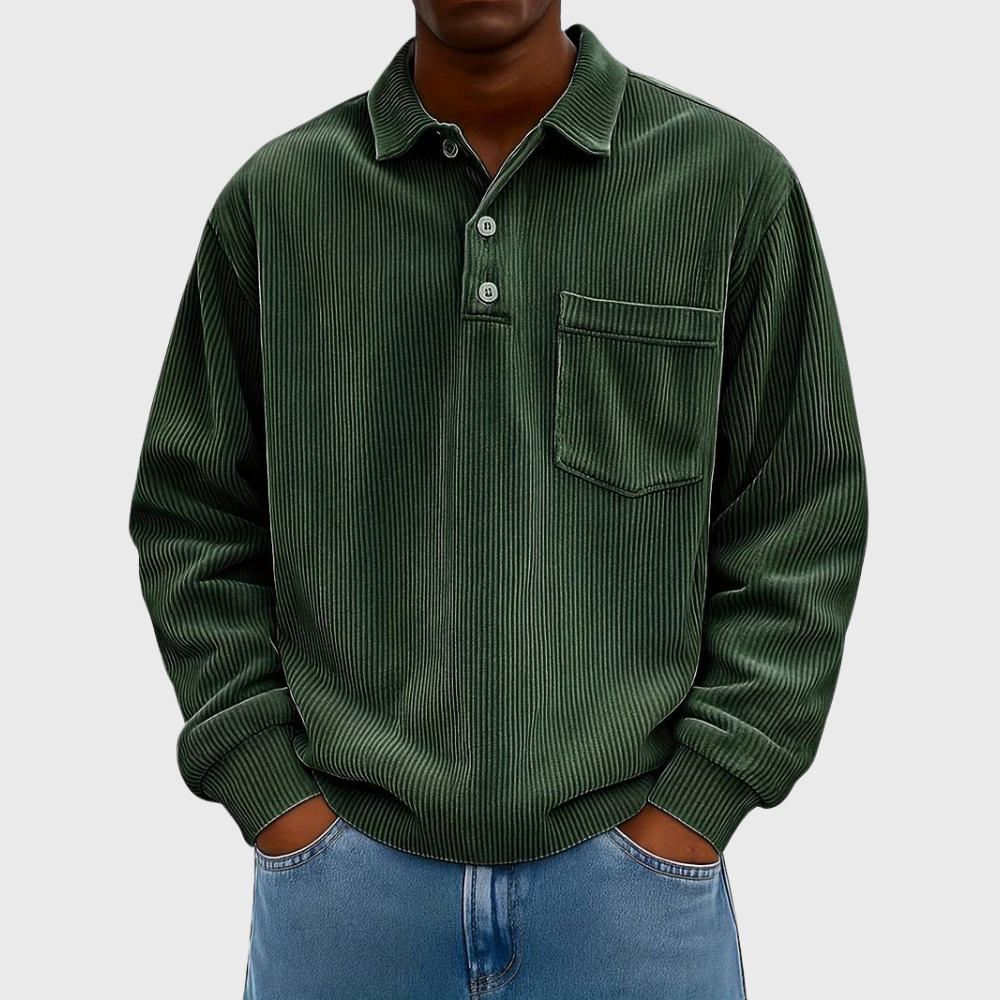 MONVIEL | Long-Sleeve Corduroy Shirt