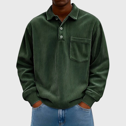 MONVIEL | Long-Sleeve Corduroy Shirt