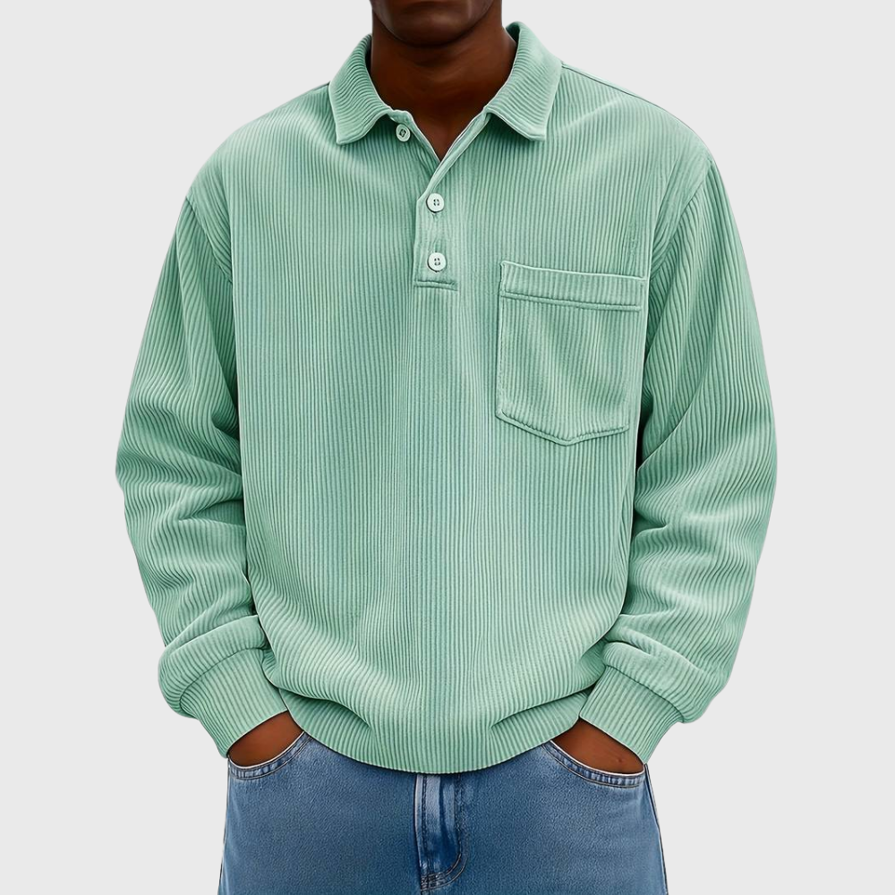 MONVIEL | Long-Sleeve Corduroy Shirt