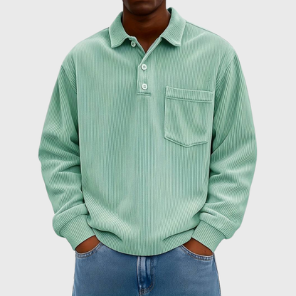 MONVIEL | Long-Sleeve Corduroy Shirt