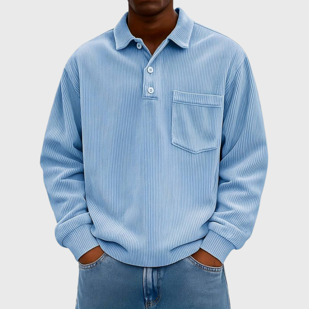 MONVIEL | Long-Sleeve Corduroy Shirt