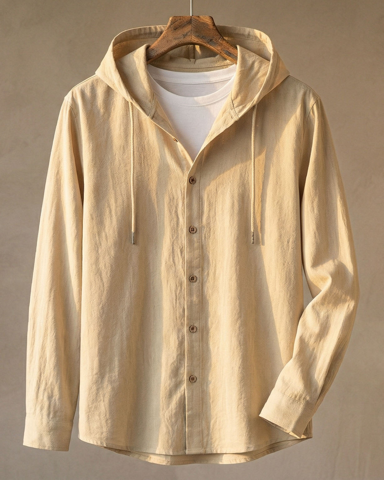 MANSSINO™ | Hooded Linen Blend Shirt