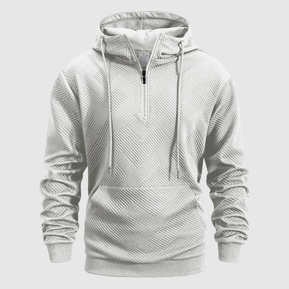 MANSSINO™ | Textured Quarter-Zip Sweatshirt