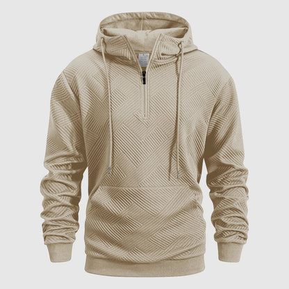 MANSSINO™ | Textured Quarter-Zip Sweatshirt