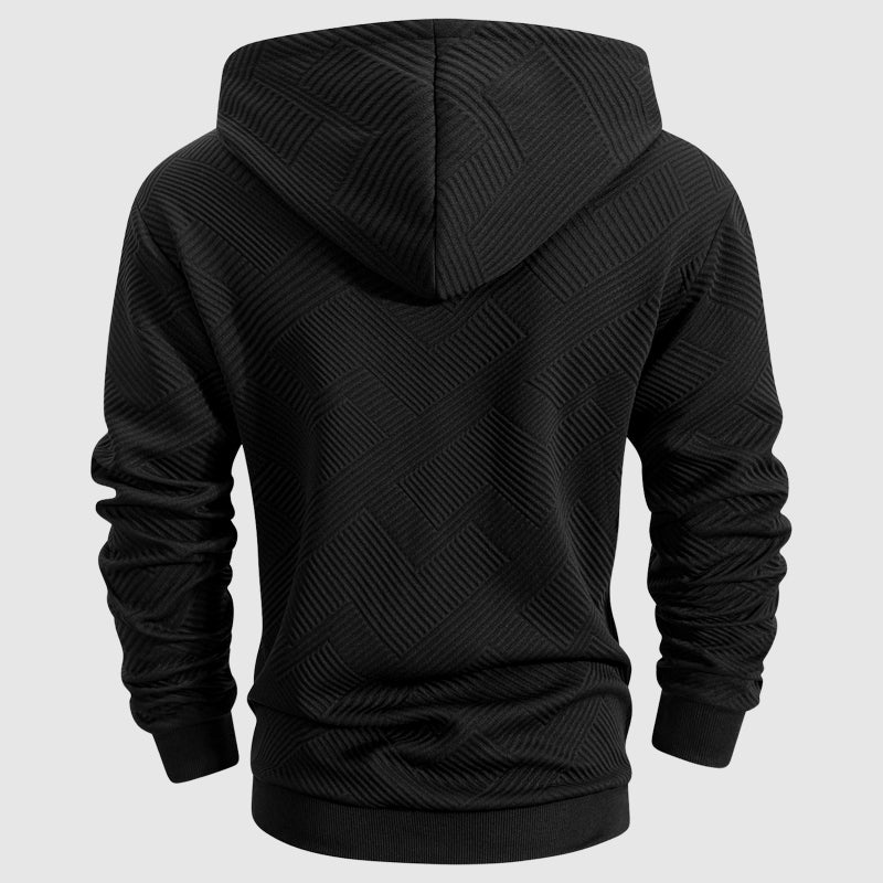 MANSSINO™ | Textured Quarter-Zip Sweatshirt