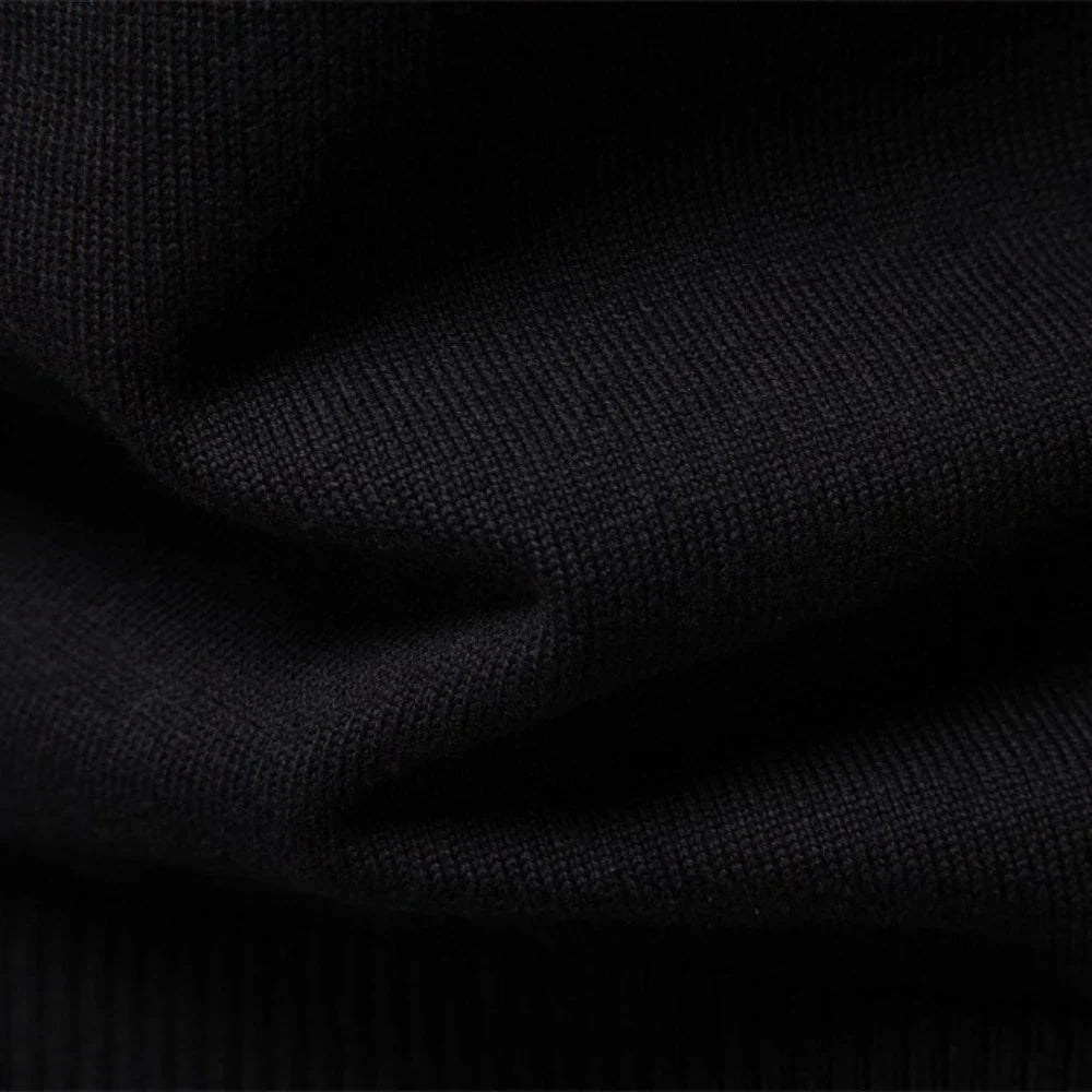 MANSSINO™ | Tonal Stripe Quarter-Zip Pullover