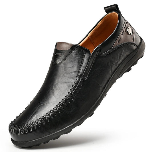 MANSSINO™ | Men's Hand-Stitched Leather Slip-On