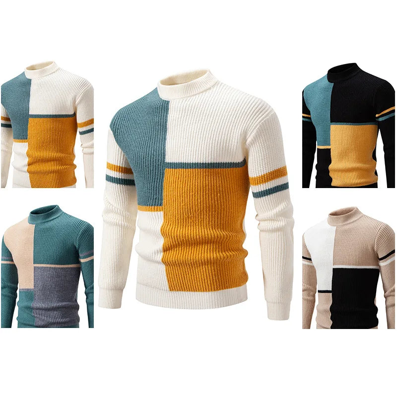 MANSSINO™ | Color-Block Knit Pullover