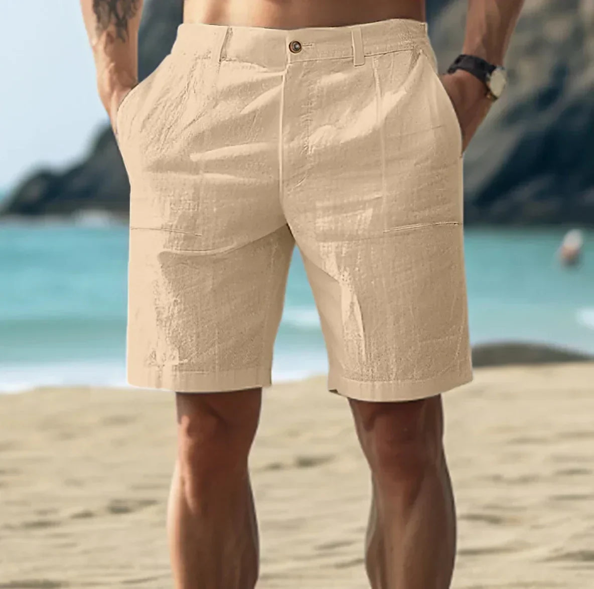 MANSSINO™ | Men's Linen Drawstring Shorts