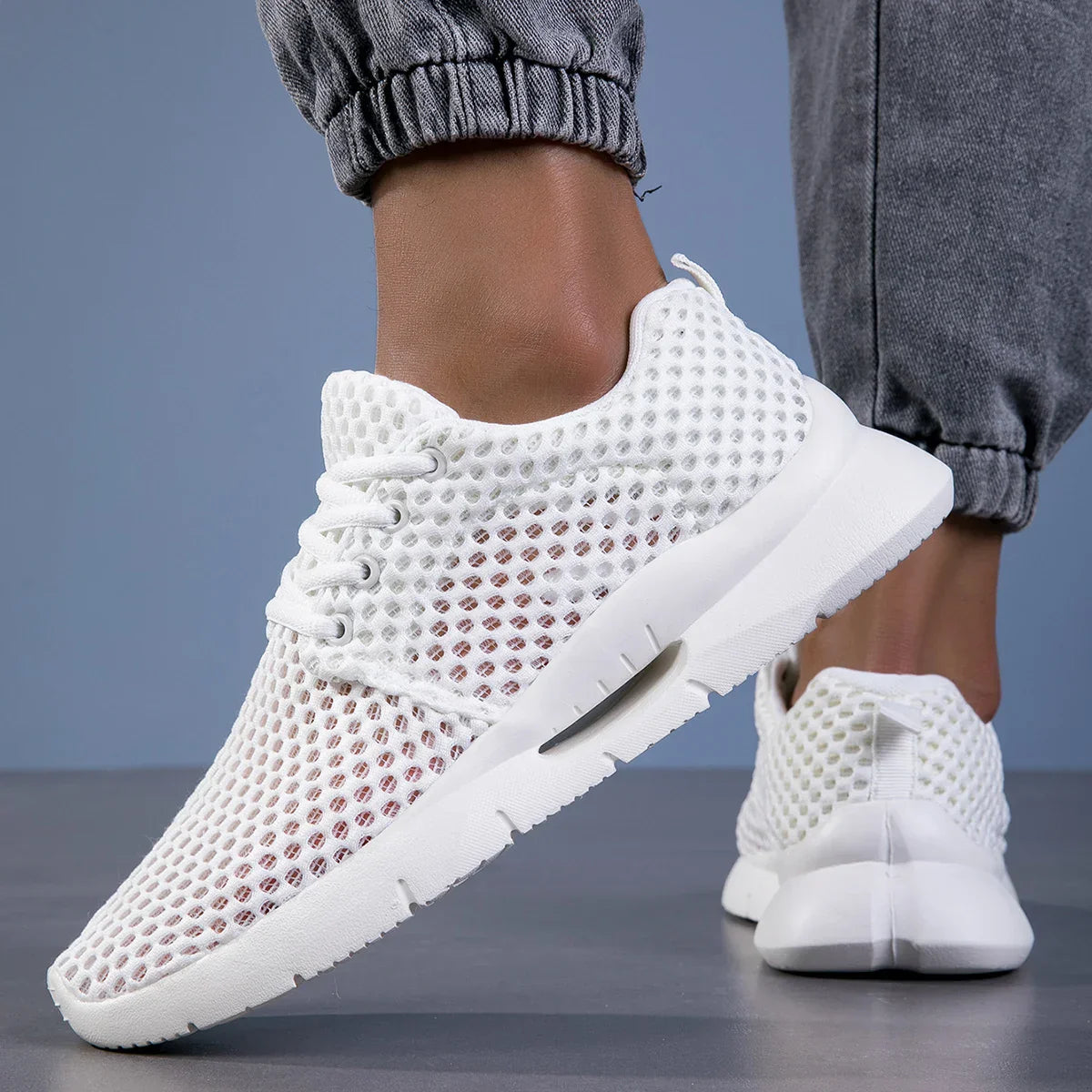 MANSSINO™ | Men's Open-Mesh Lace-Up Walking Sneaker