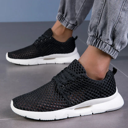 MANSSINO™ | Men's Open-Mesh Lace-Up Walking Sneaker