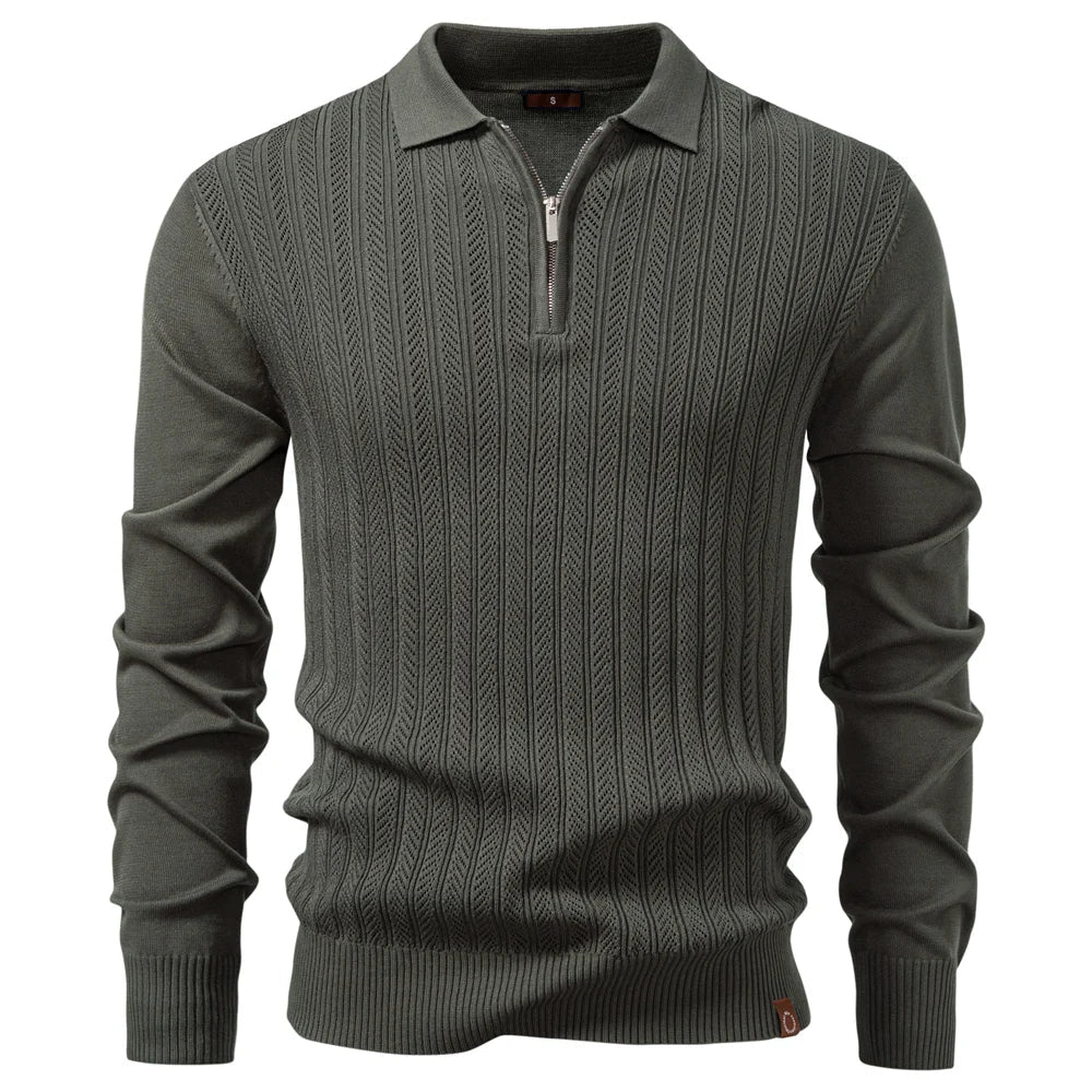 Riadin™ | Polo zippé texturé