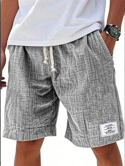 MANSSINO™ | Men's Slub-Texture Linen Drawstring Shorts
