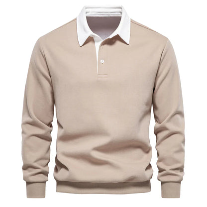 MANSSINO™ | Men's Cotton Polo Sweatshirt