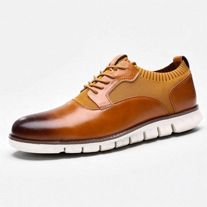 MANSSINO™ | Men's Hybrid Knit-Panel Derby Shoe