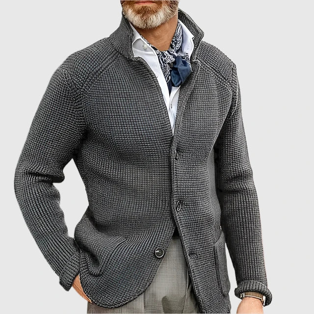 MONVIEL™ | Military-Knit Button Cardigan