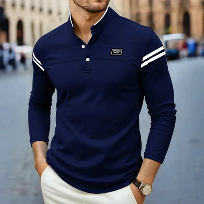 MONVIEL™ | Modern Long Sleeve Henley Top