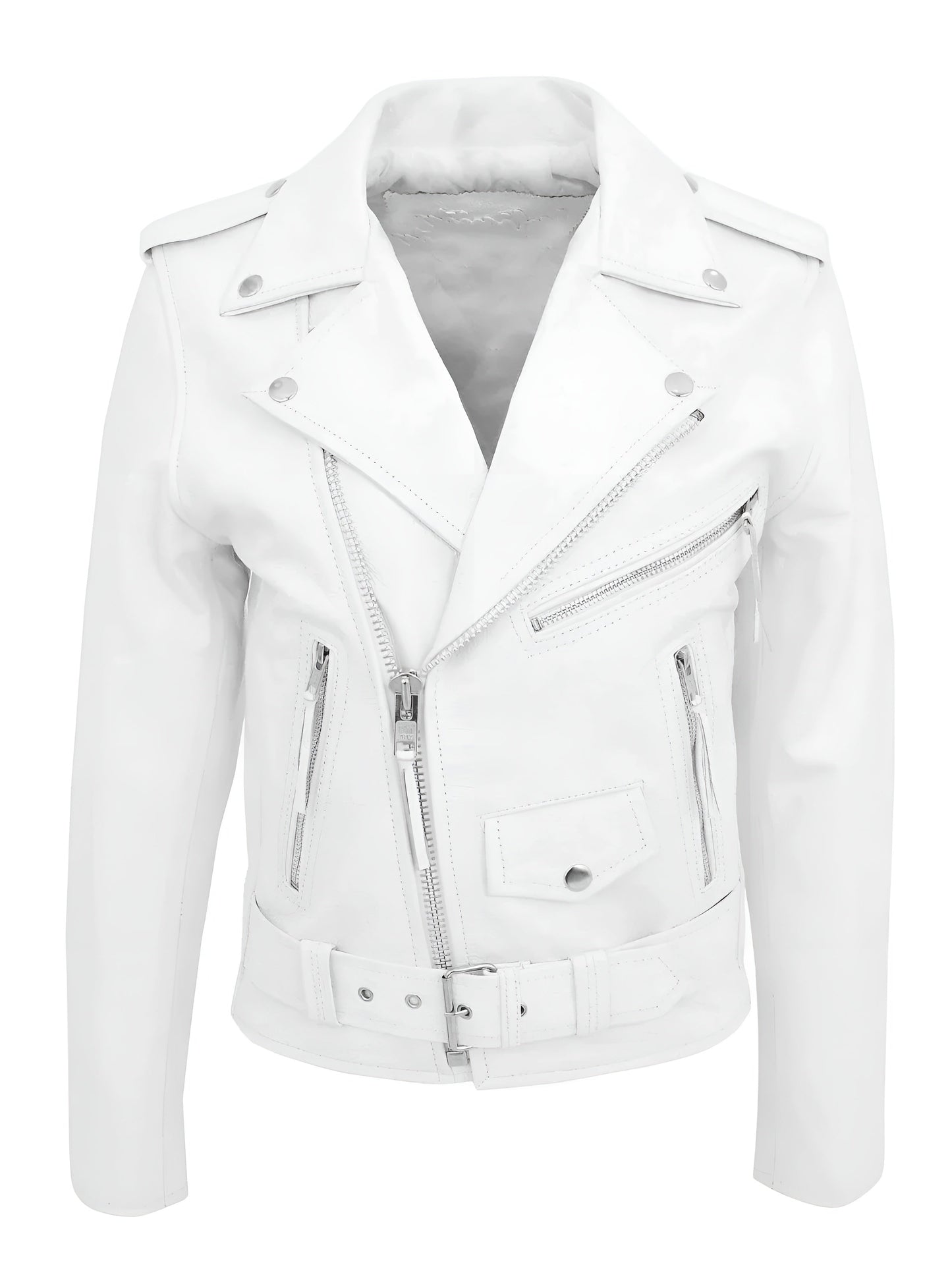MONVIEL | Mens Leather Biker Jacket