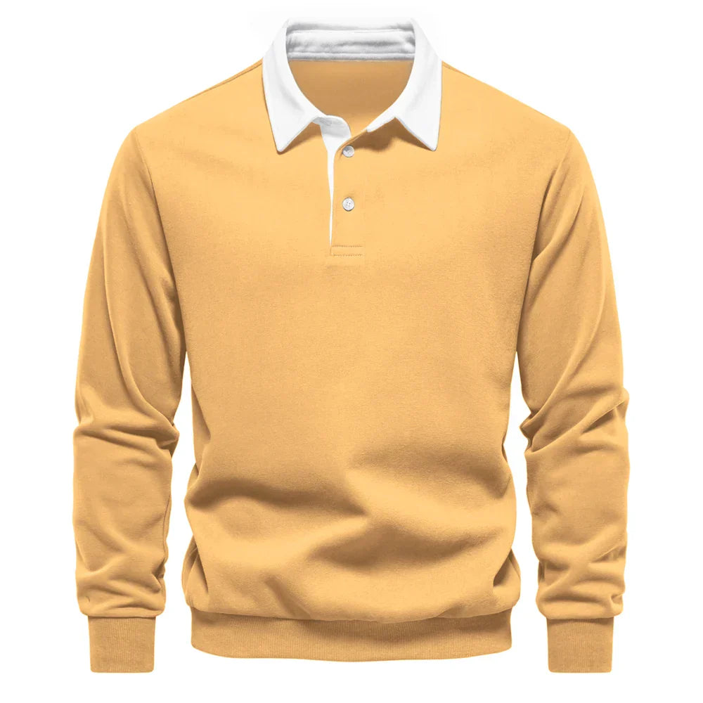MANSSINO™ | Men's Cotton Polo Sweatshirt