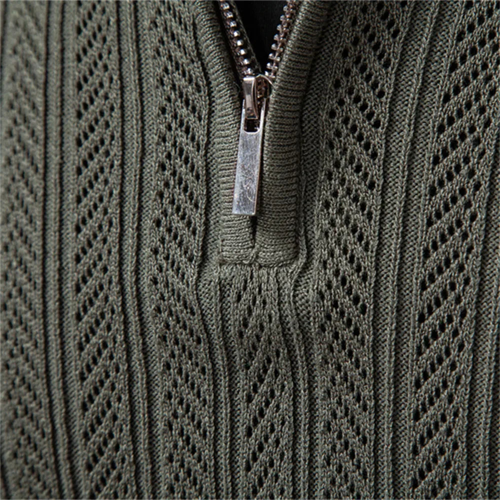 Riadin™ | Polo zippé texturé