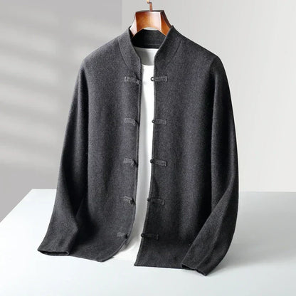 MONVIEL | Classic Stand-Collar Cardigan