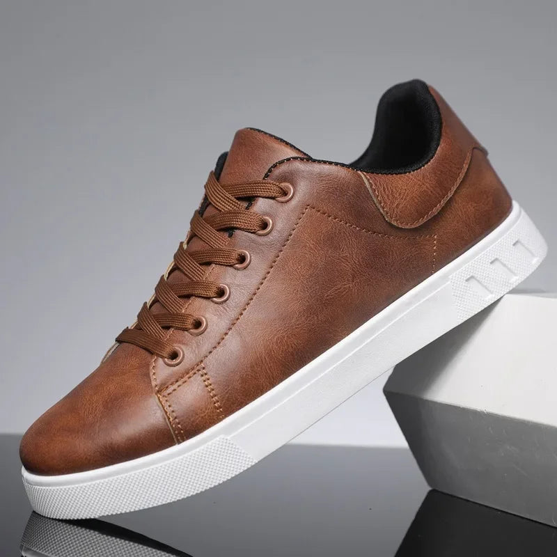 MANSSINO™ | Men's Classic Leather-Look Court Sneaker