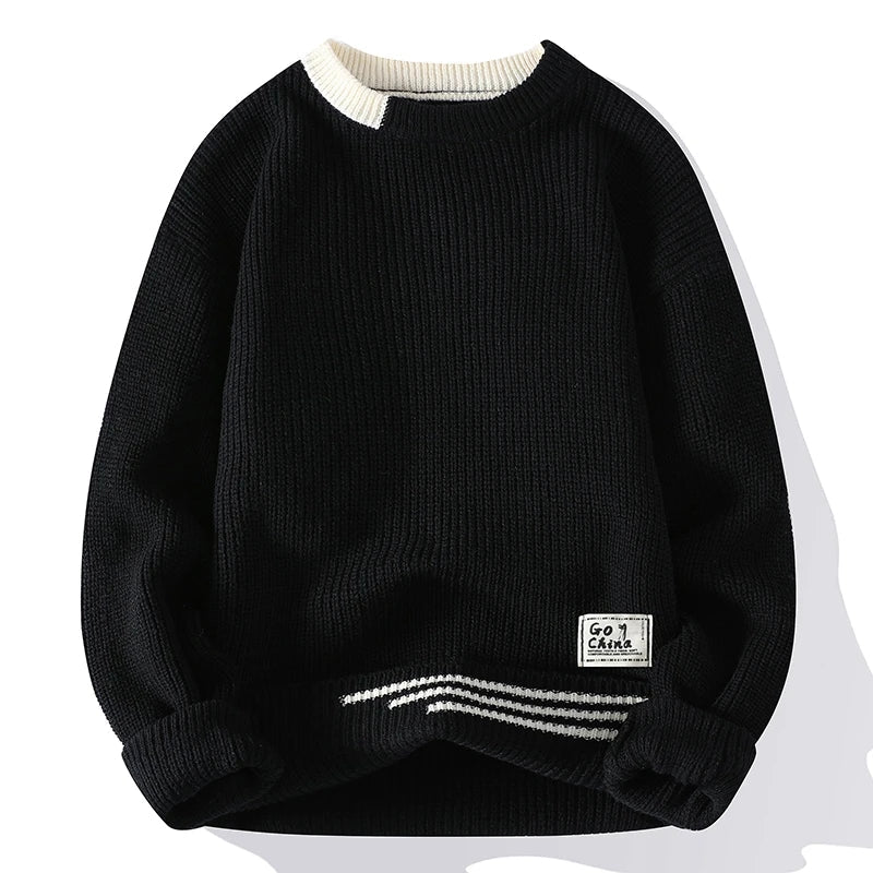 MANSSINO™ | Color-Block Crew Neck Pullover