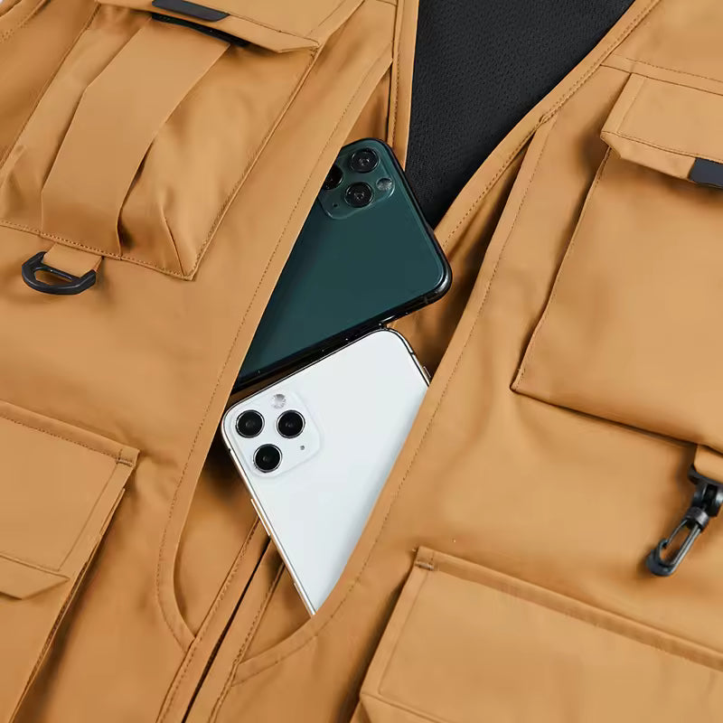 GILET CARGO RESPIRANT MULTI-POCHES