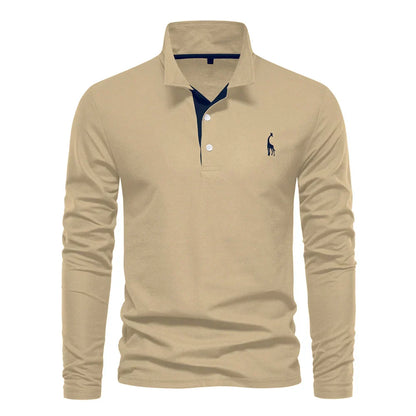 MANSSINO™ | Men's Embroidered Polo Collar Pullover