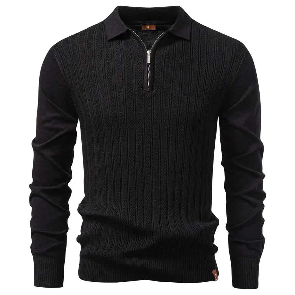 Riadin™ | Polo zippé texturé