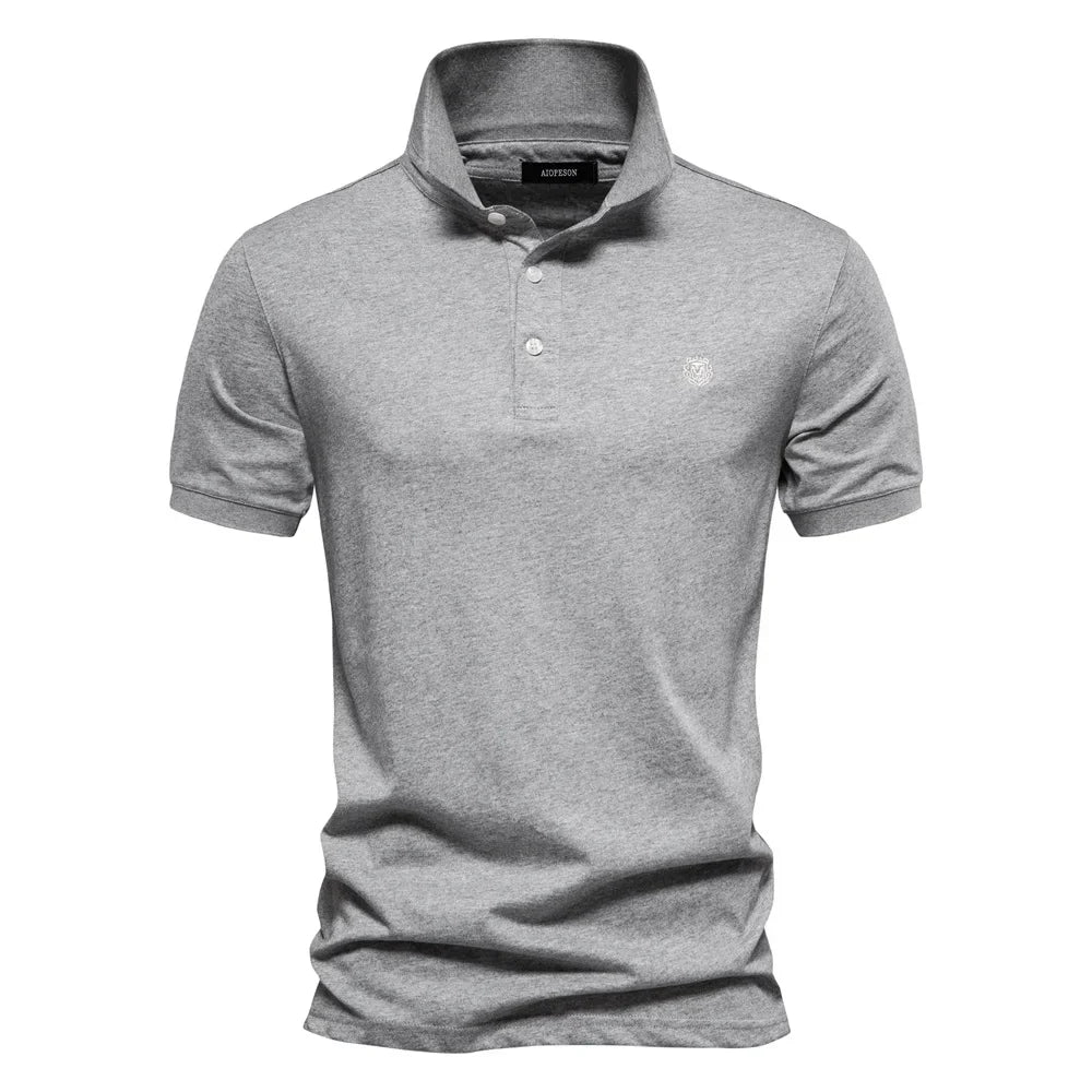 MONVIEL™ | Men's Embroidered Cotton Polo