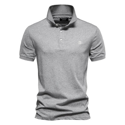 MONVIEL™ | Men's Embroidered Cotton Polo