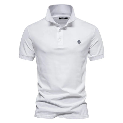 MONVIEL™ | Men's Embroidered Cotton Polo