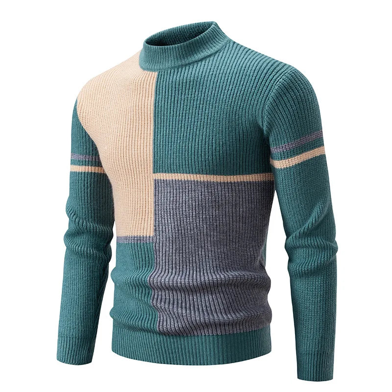 MANSSINO™ | Color-Block Knit Pullover