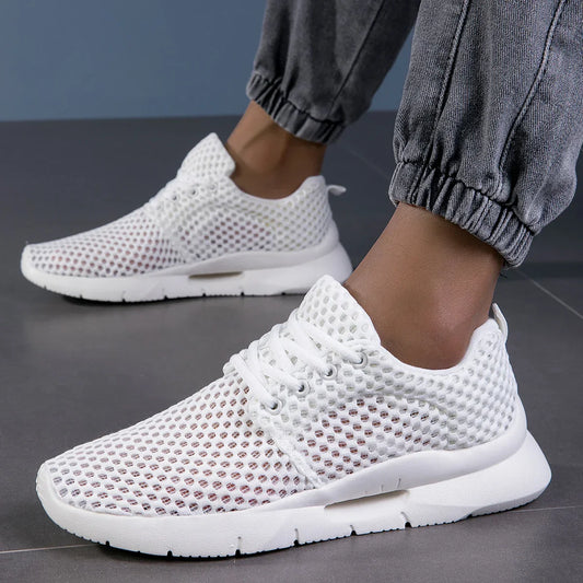 MANSSINO™ | Men's Open-Mesh Lace-Up Walking Sneaker