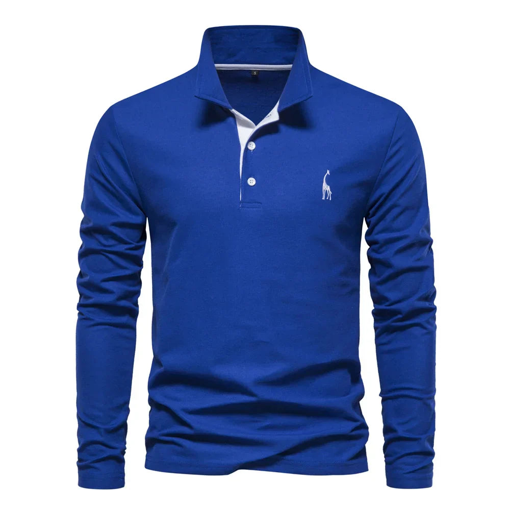MANSSINO™ | Men's Embroidered Polo Collar Pullover