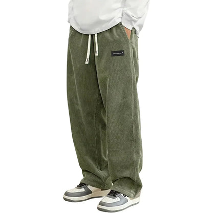 MONVIEL | Unisex Wide-Leg Corduroy Trousers