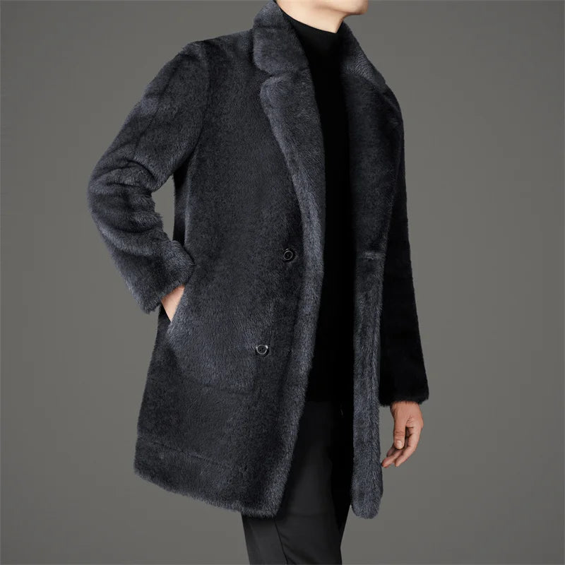 MANSSINO™ | Faux Fur Overcoat