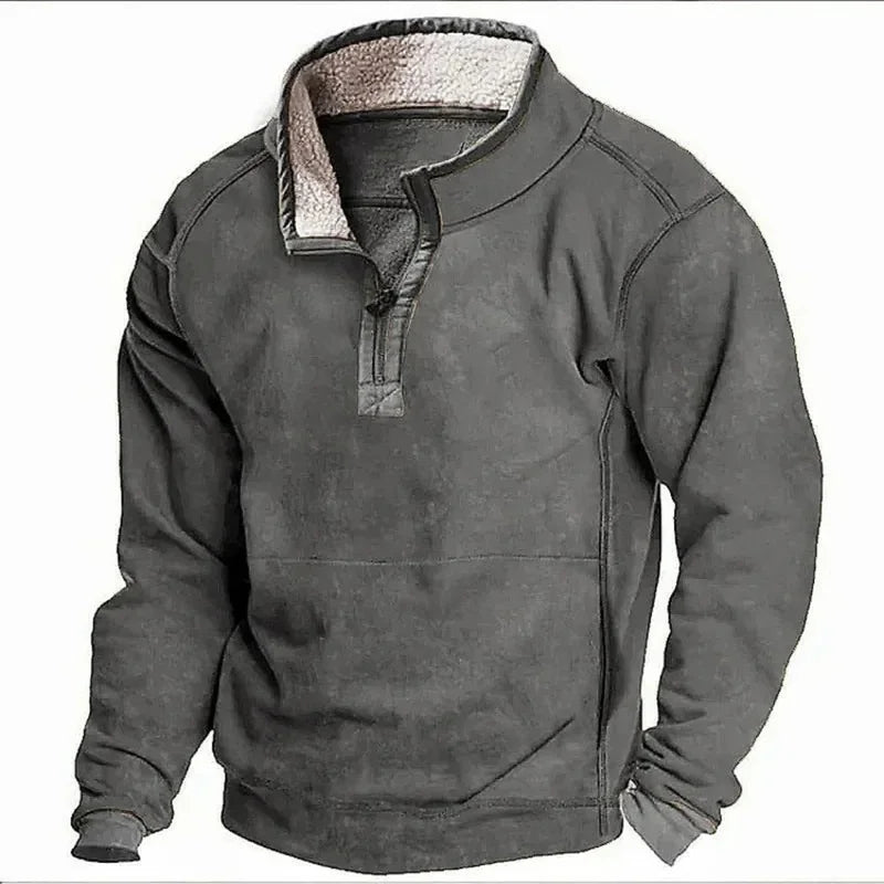 MANSSINO™ | Men's Fleece-Lined Half-Zip Winter Pullover