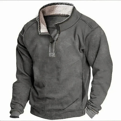 MANSSINO™ | Men's Fleece-Lined Half-Zip Winter Pullover