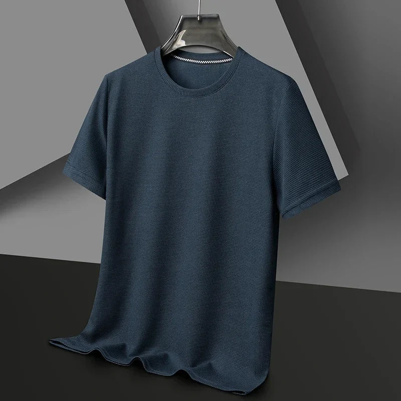 MONVIEL™ | Men's Waffle-Knit Crew Neck T-Shirt
