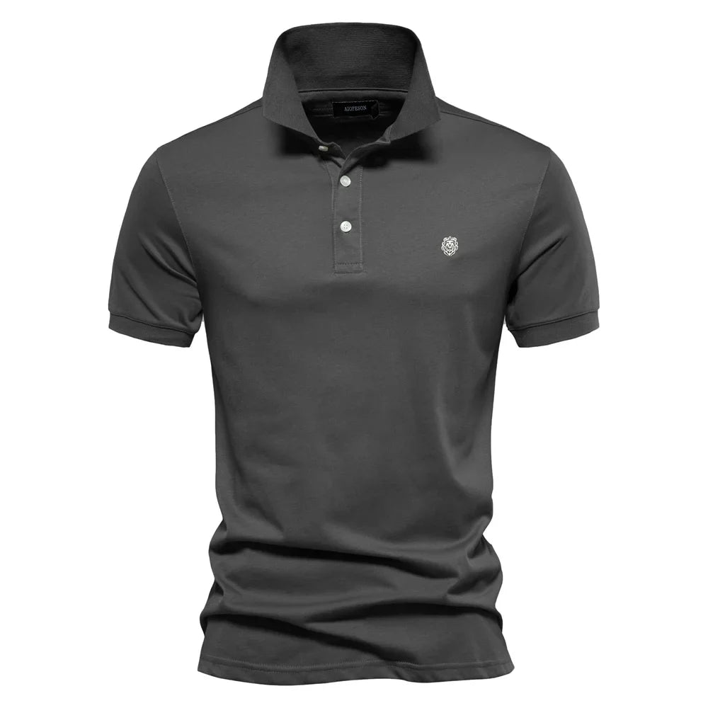 MONVIEL™ | Men's Embroidered Cotton Polo
