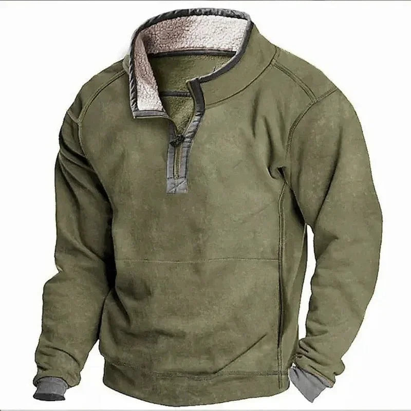 MANSSINO™ | Men's Fleece-Lined Half-Zip Winter Pullover