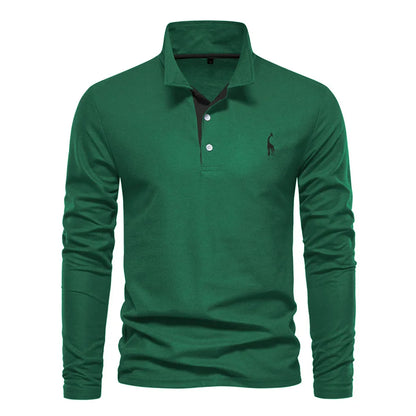MANSSINO™ | Men's Embroidered Polo Collar Pullover